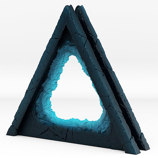 3D Printed Fantastic Portals and Effects Alien Pyramid Portal 28mm - 32mm D&D Wargaming - 3D Printing Boss 