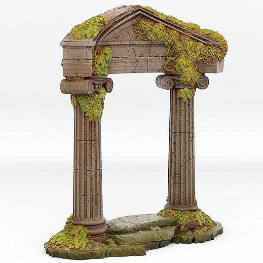 3D Printed Fantastic Portals and Effects Ancient Greek Portal 28mm - 32mm D&D Wargaming - 3D Printing Boss 