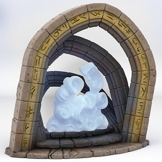 3D Printed Fantastic Portals and Effects Celestial Portal 28mm - 32mm D&D Wargaming - 3D Printing Boss 