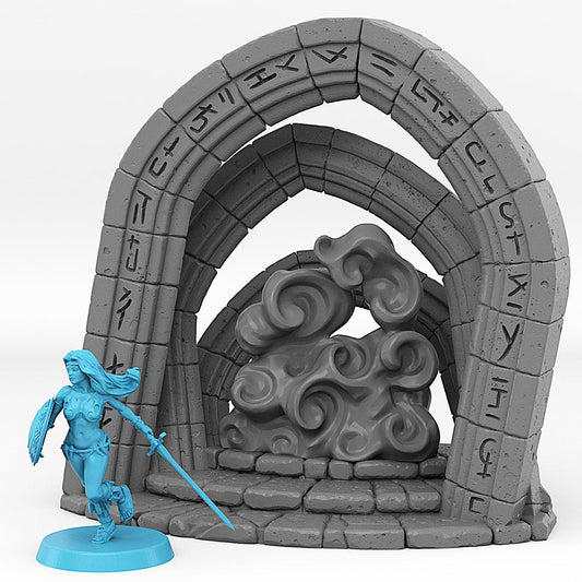 3D Printed Fantastic Portals and Effects Celestial Portal 28mm - 32mm D&D Wargaming - 3D Printing Boss 