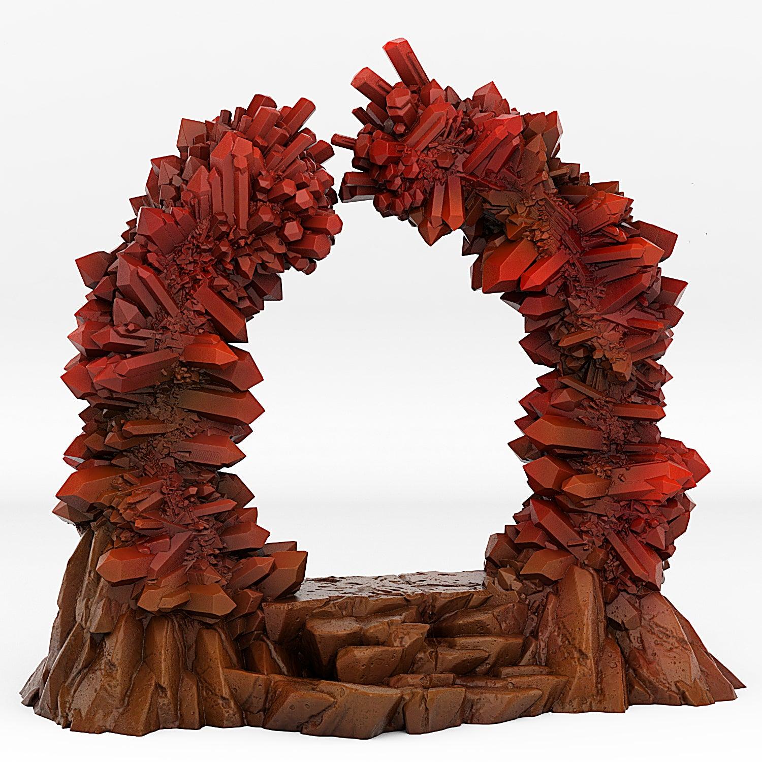 3D Printed Fantastic Portals and Effects Crystal Portal 28mm - 32mm D&D Wargaming - 3D Printing Boss 