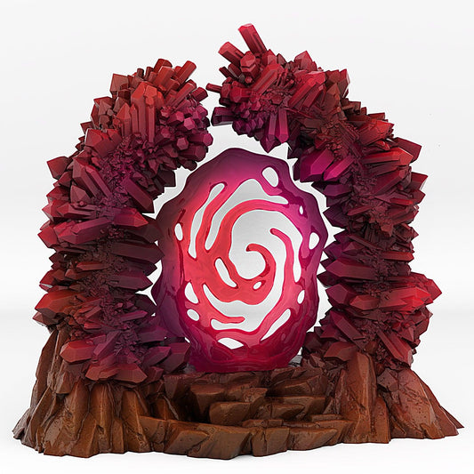 3D Printed Fantastic Portals and Effects Crystal Portal 28mm - 32mm D&D Wargaming - 3D Printing Boss 