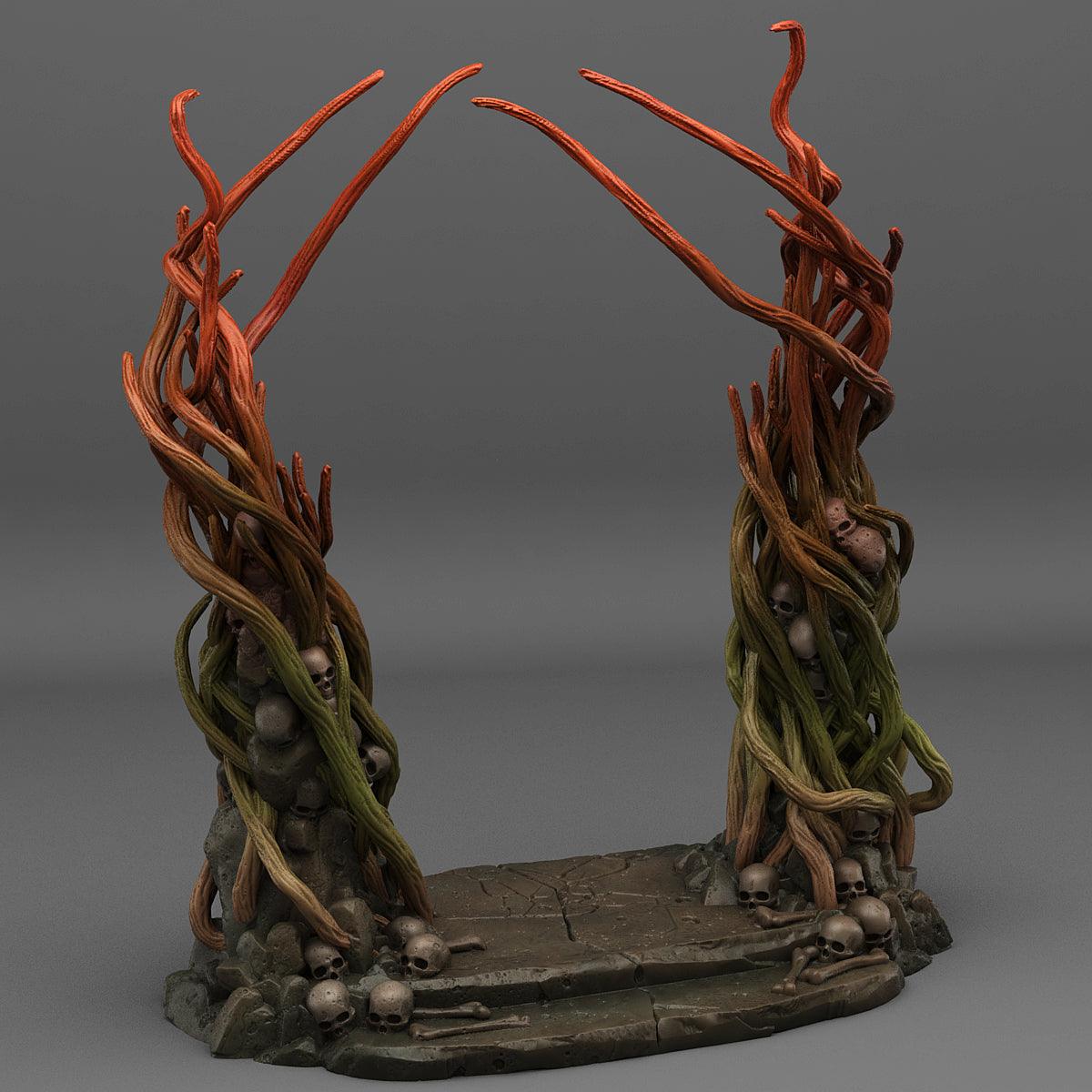 3D Printed Fantastic Portals and Effects Dark Forest Portal 28mm - 32mm D&D Wargaming - 3D Printing Boss 
