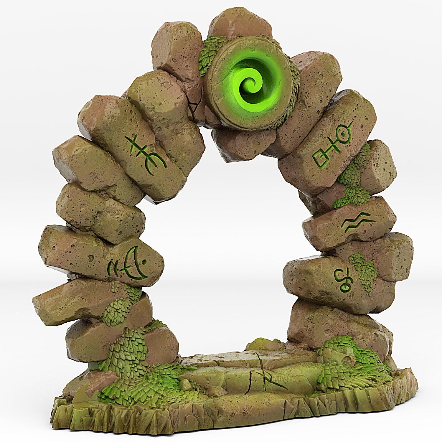 3D Printed Fantastic Portals and Effects Druid Portal 28mm - 32mm D&D Wargaming - 3D Printing Boss 