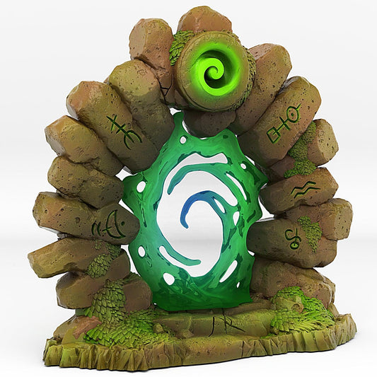 3D Printed Fantastic Portals and Effects Druid Portal 28mm - 32mm D&D Wargaming - 3D Printing Boss 