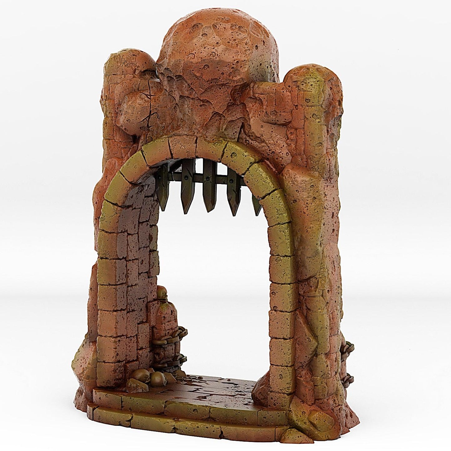 3D Printed Fantastic Portals and Effects Dungeon Entrance Portal 28mm - 32mm D&D Wargaming - 3D Printing Boss 