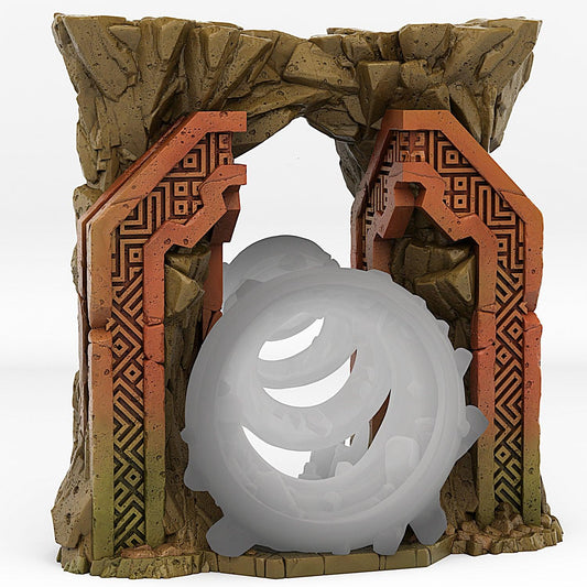 3D Printed Fantastic Portals and Effects Dwarf Portal 28mm - 32mm D&D Wargaming - 3D Printing Boss 