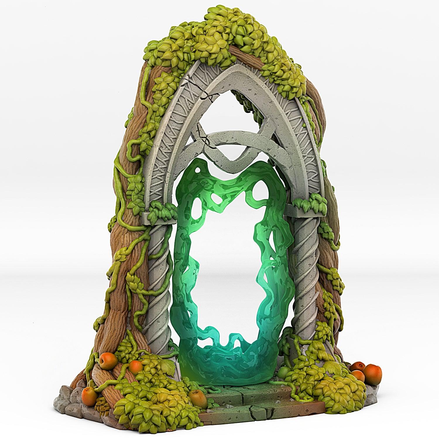 3D Printed Fantastic Portals and Effects Elfic Portal 28mm - 32mm D&D Wargaming - 3D Printing Boss 