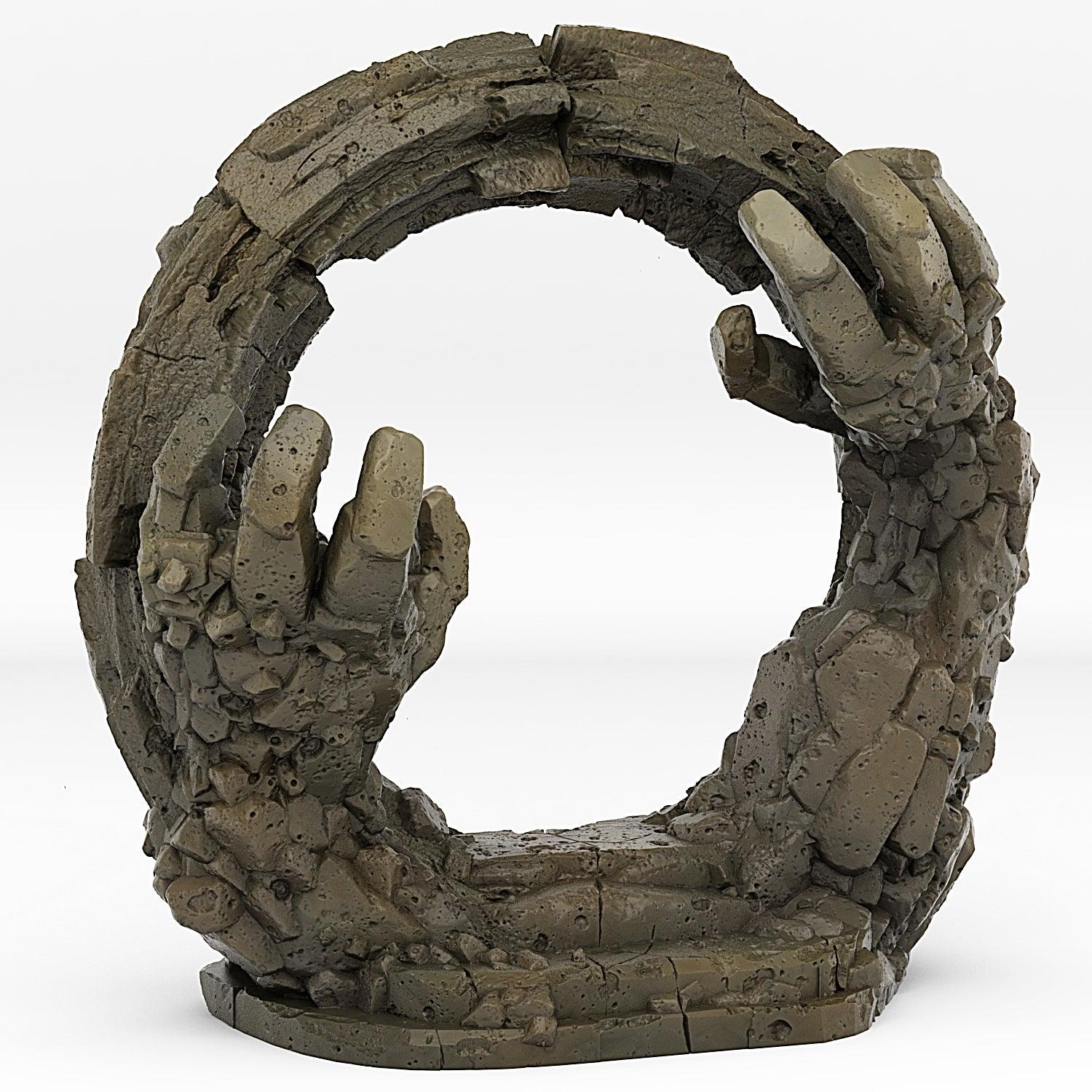 3D Printed Fantastic Portals and Effects Golem Portal 28mm - 32mm D&D Wargaming - 3D Printing Boss 
