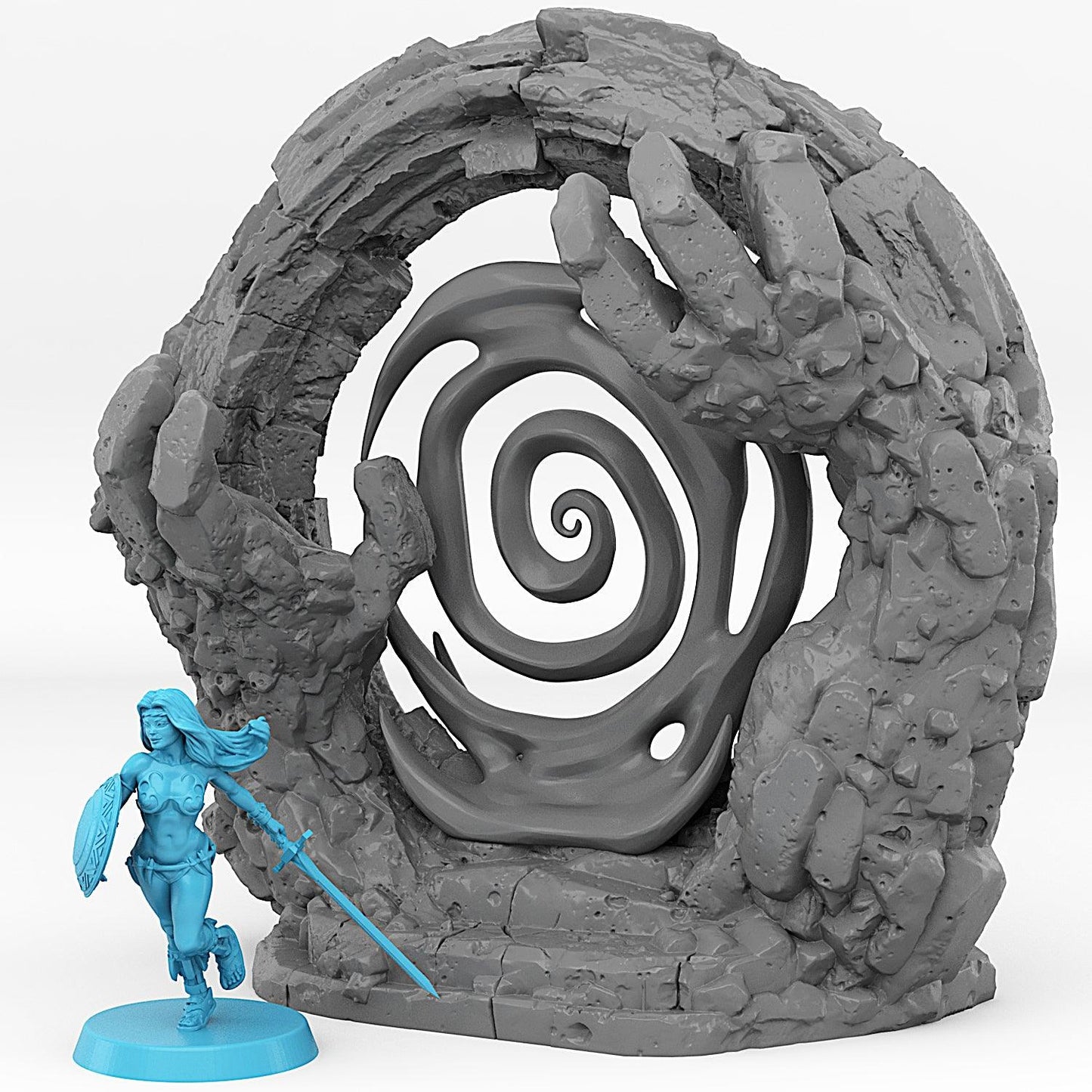3D Printed Fantastic Portals and Effects Golem Portal 28mm - 32mm D&D Wargaming - 3D Printing Boss 