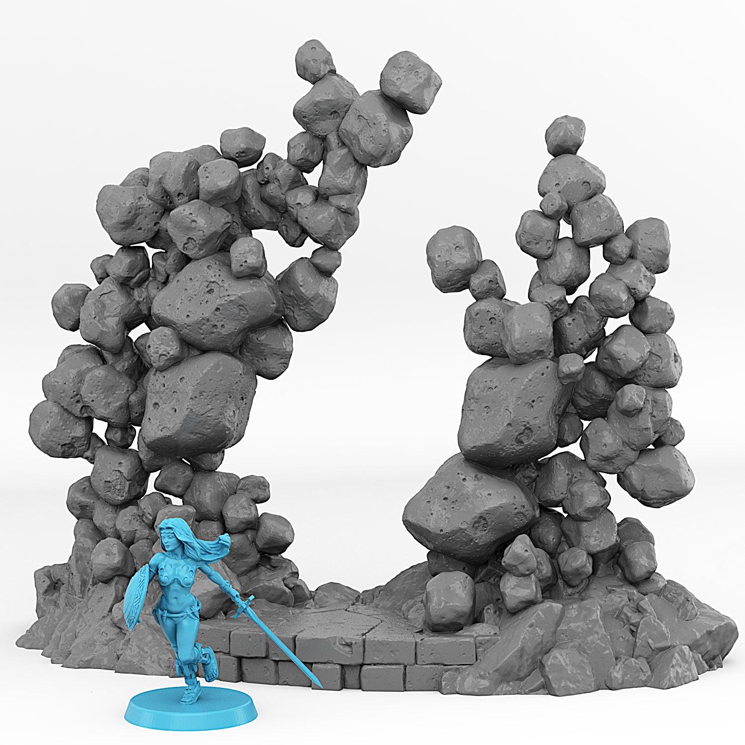 3D Printed Fantastic Portals and Effects Gravity Portal 28mm - 32mm D&D Wargaming - 3D Printing Boss 