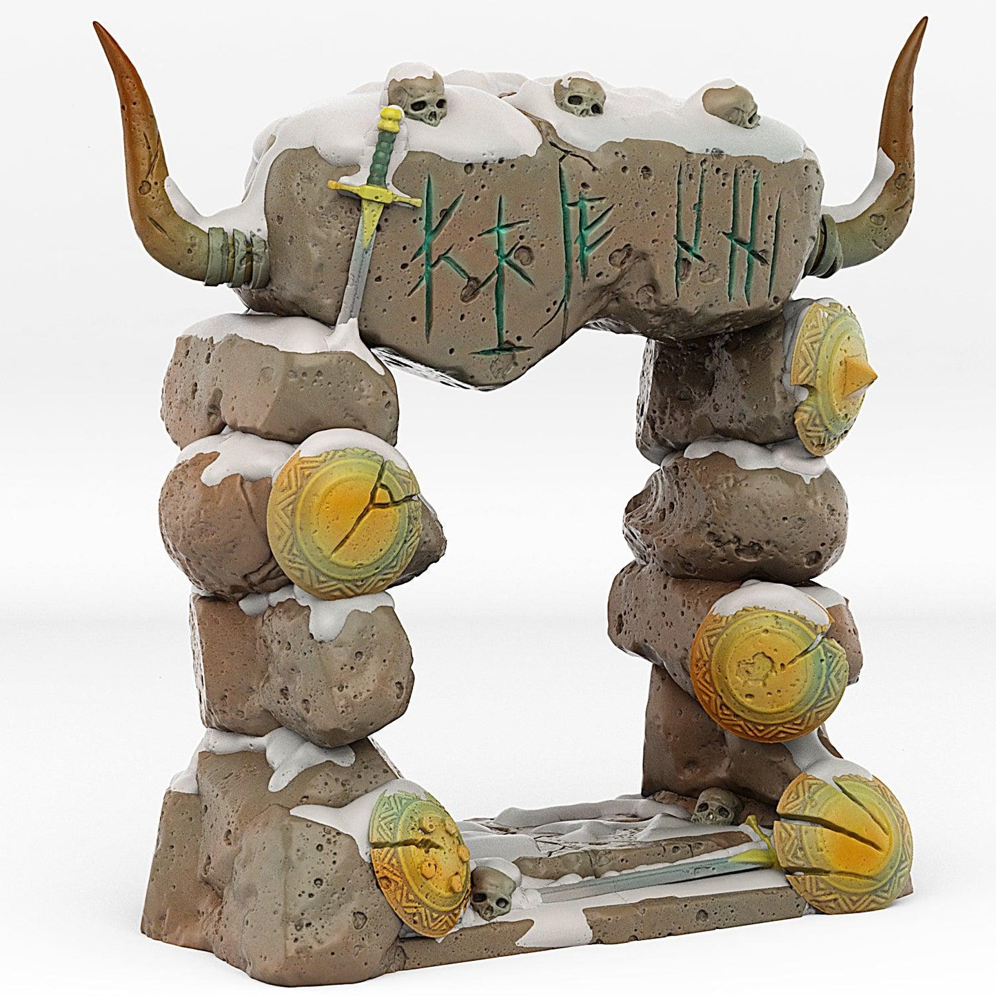 3D Printed Fantastic Portals and Effects Northmen Portal 28mm - 32mm D&D Wargaming - 3D Printing Boss 