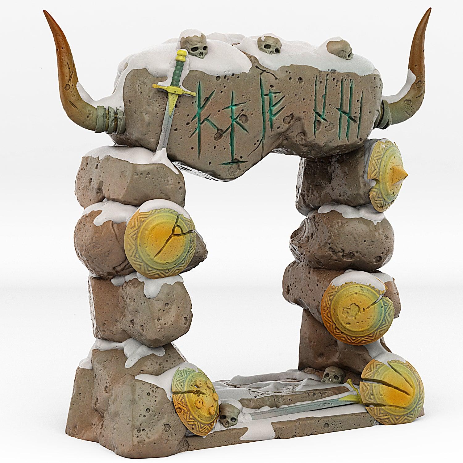 3D Printed Fantastic Portals and Effects Northmen Portal 28mm - 32mm D&D Wargaming - 3D Printing Boss 