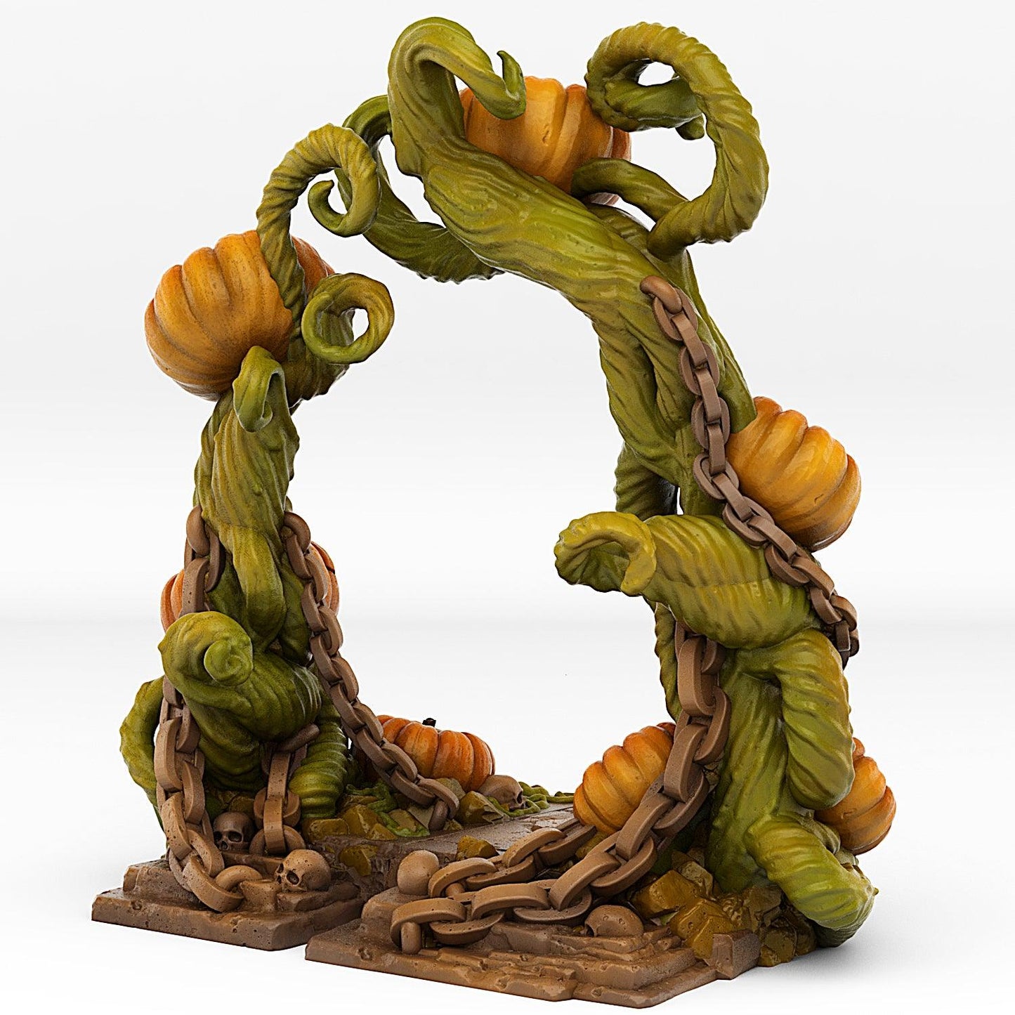 3D Printed Fantastic Portals and Effects Pumpkins Portal 28mm - 32mm D&D Wargaming - 3D Printing Boss 