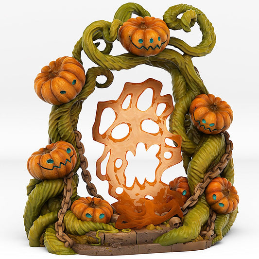 3D Printed Fantastic Portals and Effects Pumpkins Portal 28mm - 32mm D&D Wargaming - 3D Printing Boss 