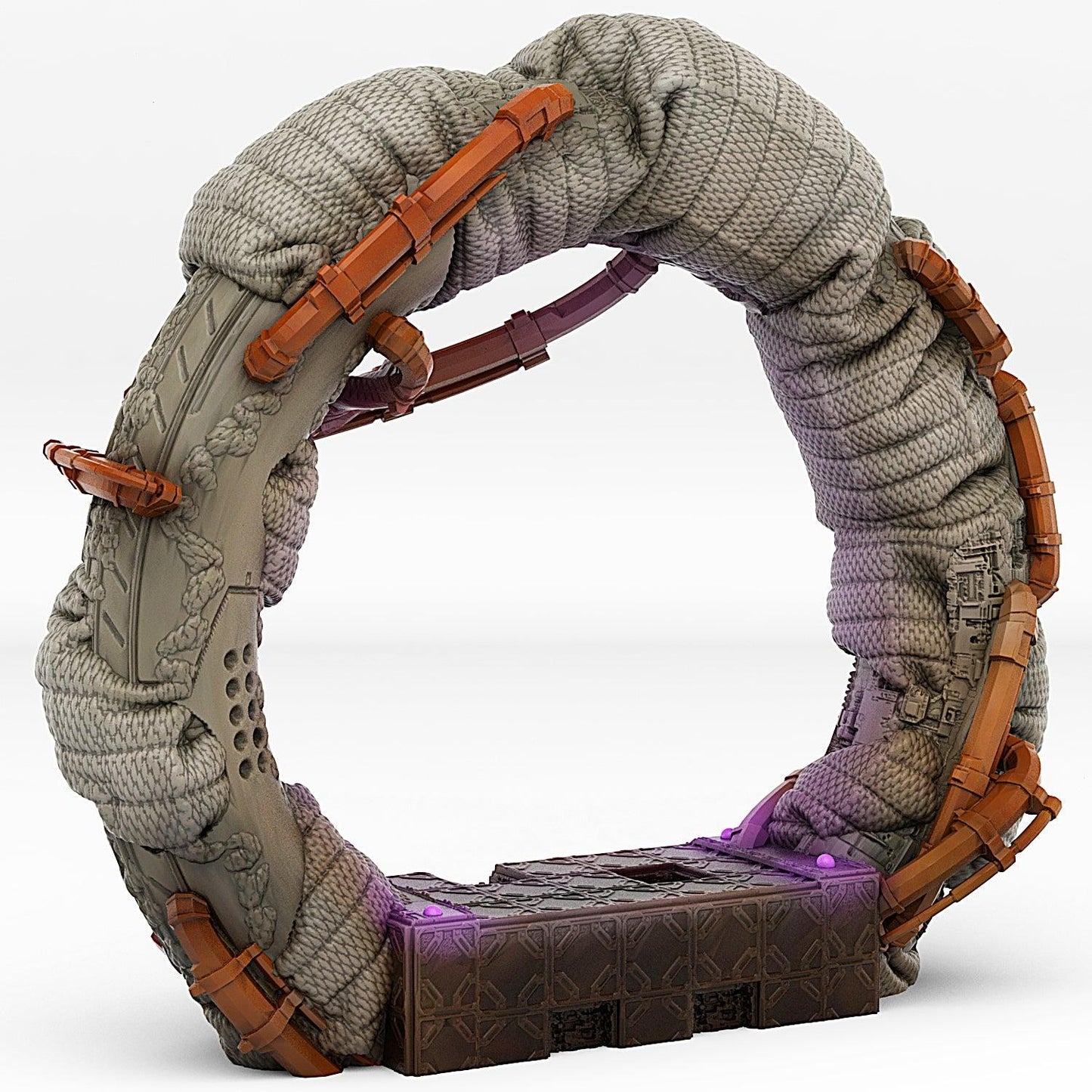 3D Printed Fantastic Portals and Effects Space Ship Portal 28mm - 32mm D&D Wargaming - 3D Printing Boss 
