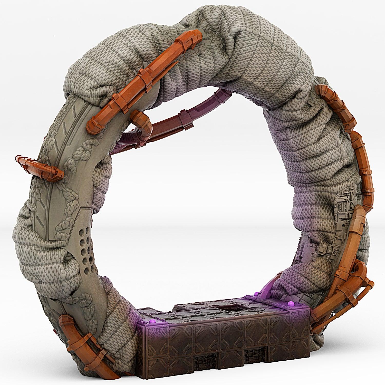 3D Printed Fantastic Portals and Effects Space Ship Portal 28mm - 32mm D&D Wargaming - 3D Printing Boss 