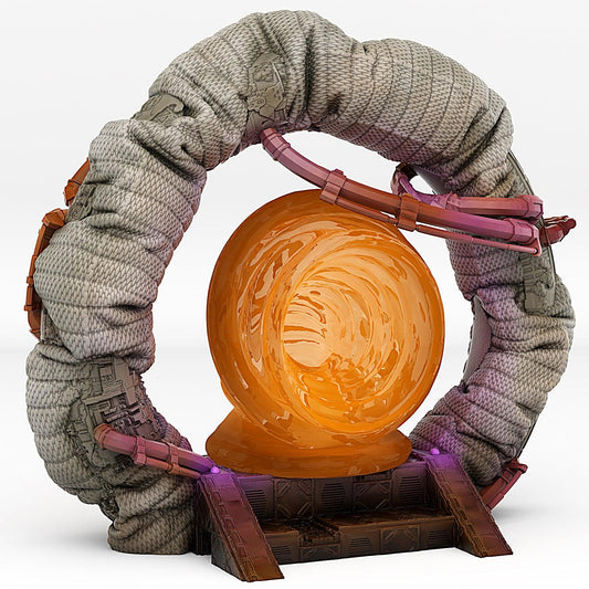 3D Printed Fantastic Portals and Effects Space Ship Portal 28mm - 32mm D&D Wargaming - 3D Printing Boss 