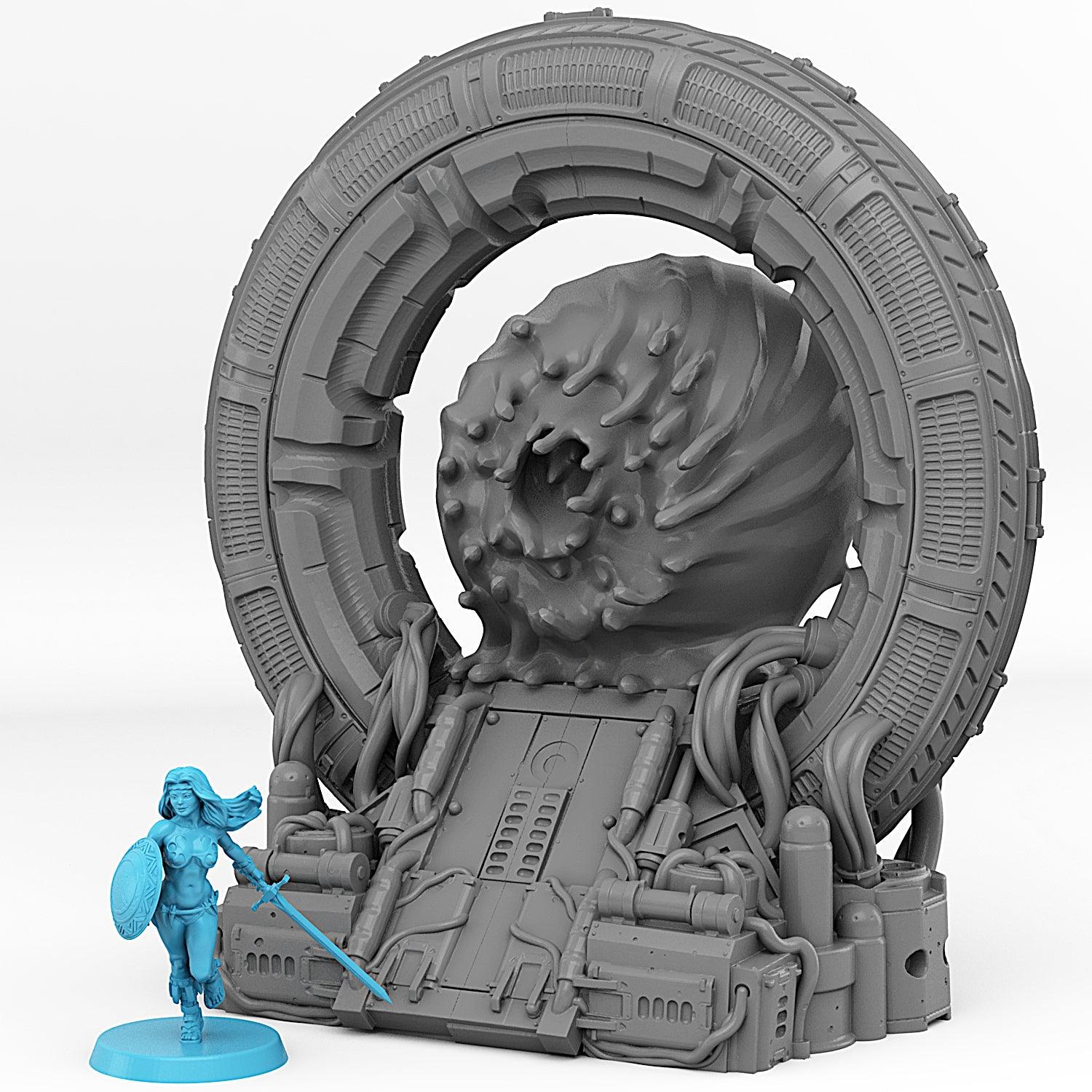 3D Printed Fantastic Portals and Effects Stars Portal 28mm - 32mm D&D Wargaming - 3D Printing Boss 
