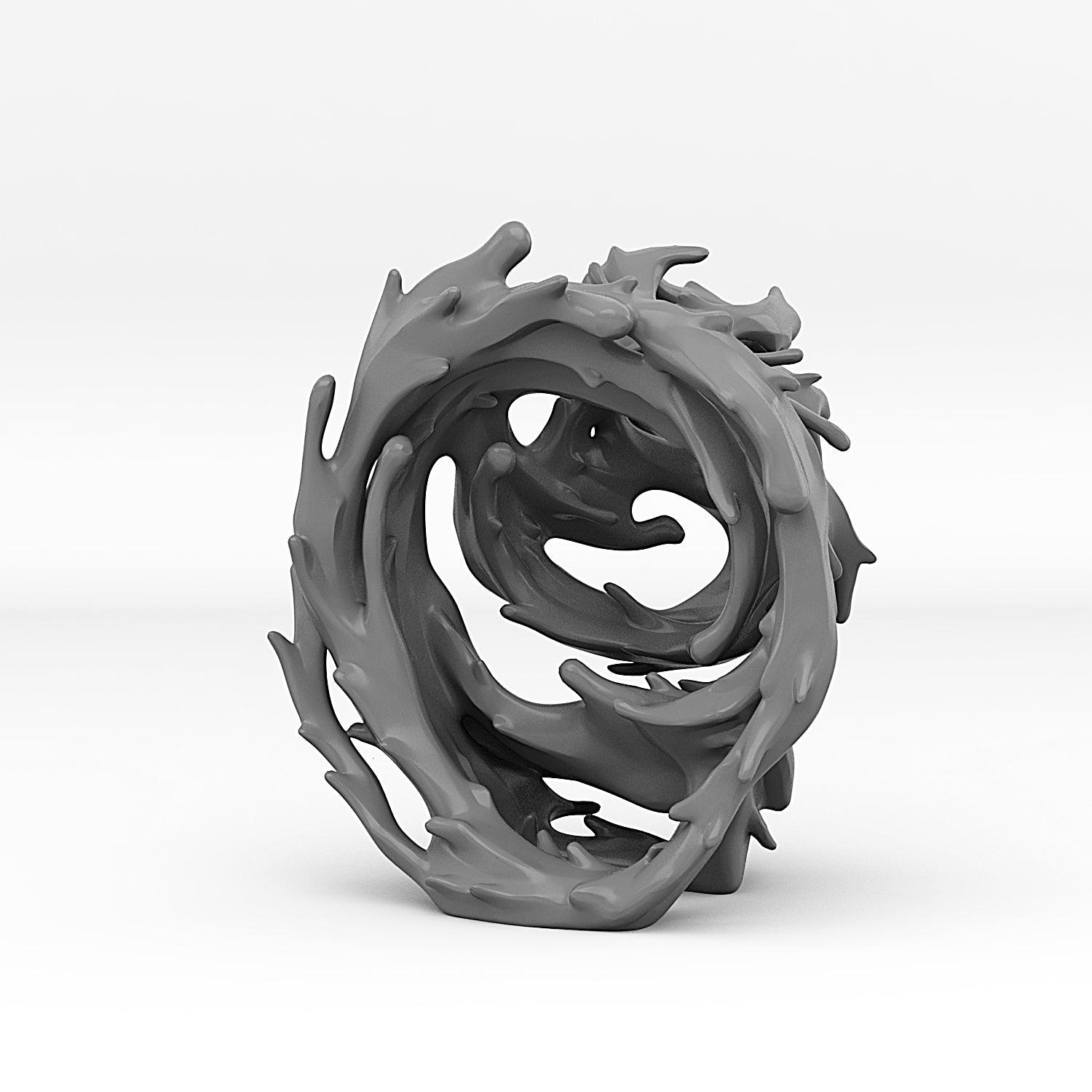 3D Printed Fantastic Portals and Effects Underwater Temple Portal 28mm - 32mm D&D Wargaming - 3D Printing Boss 