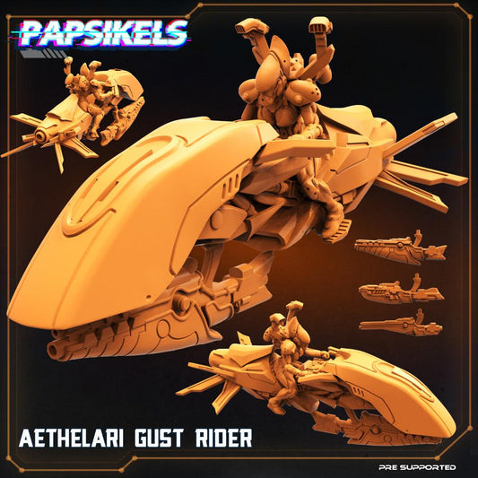3D Printed Papsikels Cyberpunk Sci-Fi Aethelari Gust Rider - 28mm 32mm - 3D Printing Boss 