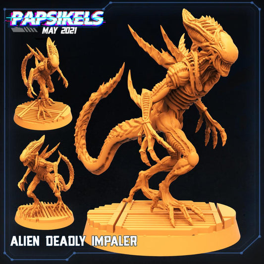3D Printed Papsikels Cyberpunk Sci-Fi Alien Deadly Impaler - 28mm 32mm - 3D Printing Boss 