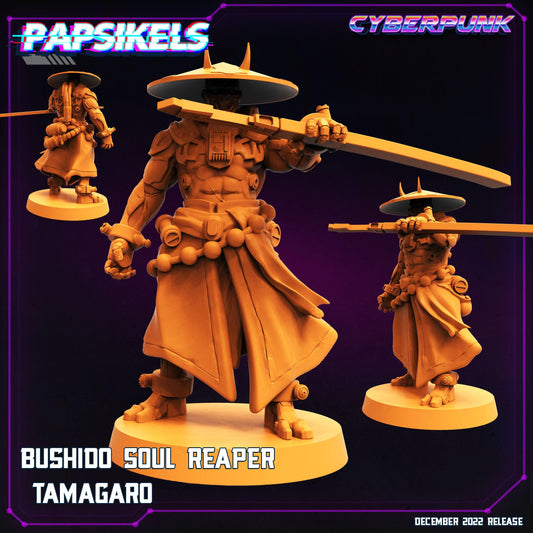 3D Printed Papsikels Cyberpunk Sci-Fi Bushido Soul Reaper Tamagaro - 28mm 32mm - 3D Printing Boss 