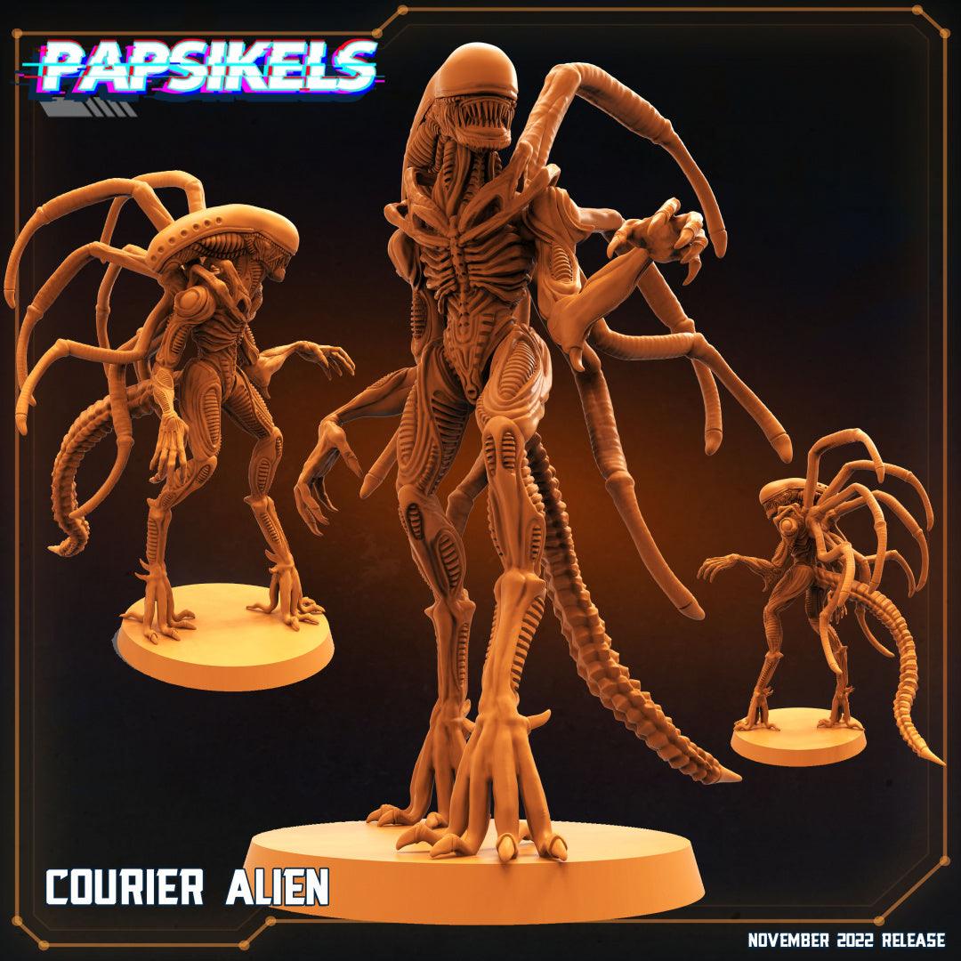 3D Printed Papsikels Cyberpunk Sci-Fi Courier Alien - 28mm 32mm - 3D Printing Boss 