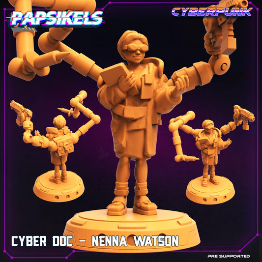 3D Printed Papsikels Cyberpunk Sci-Fi Cyber Doc Nenna Watson - 28mm 32mm - 3D Printing Boss 