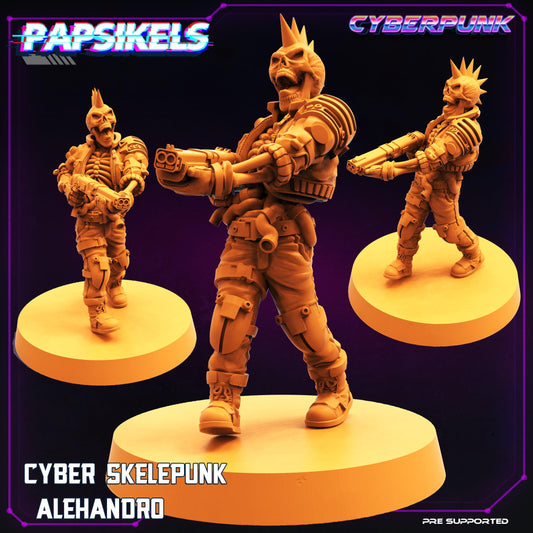 3D Printed Papsikels Cyberpunk Sci-Fi Cyber Skelepunk Set- 28mm 32mm - 3D Printing Boss 