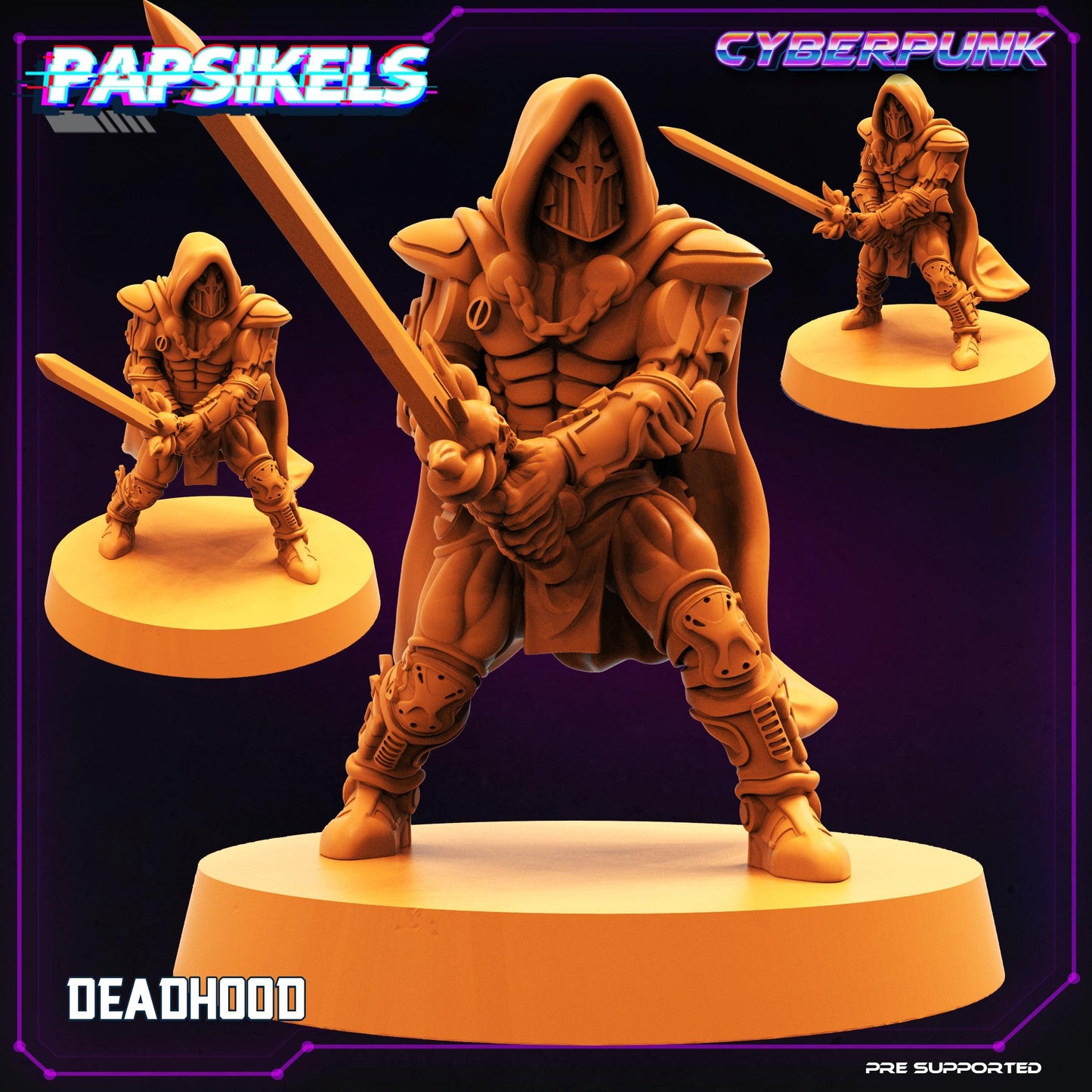 3D Printed Papsikels Cyberpunk Sci-Fi Deadhood - 28mm 32mm - 3D Printing Boss 