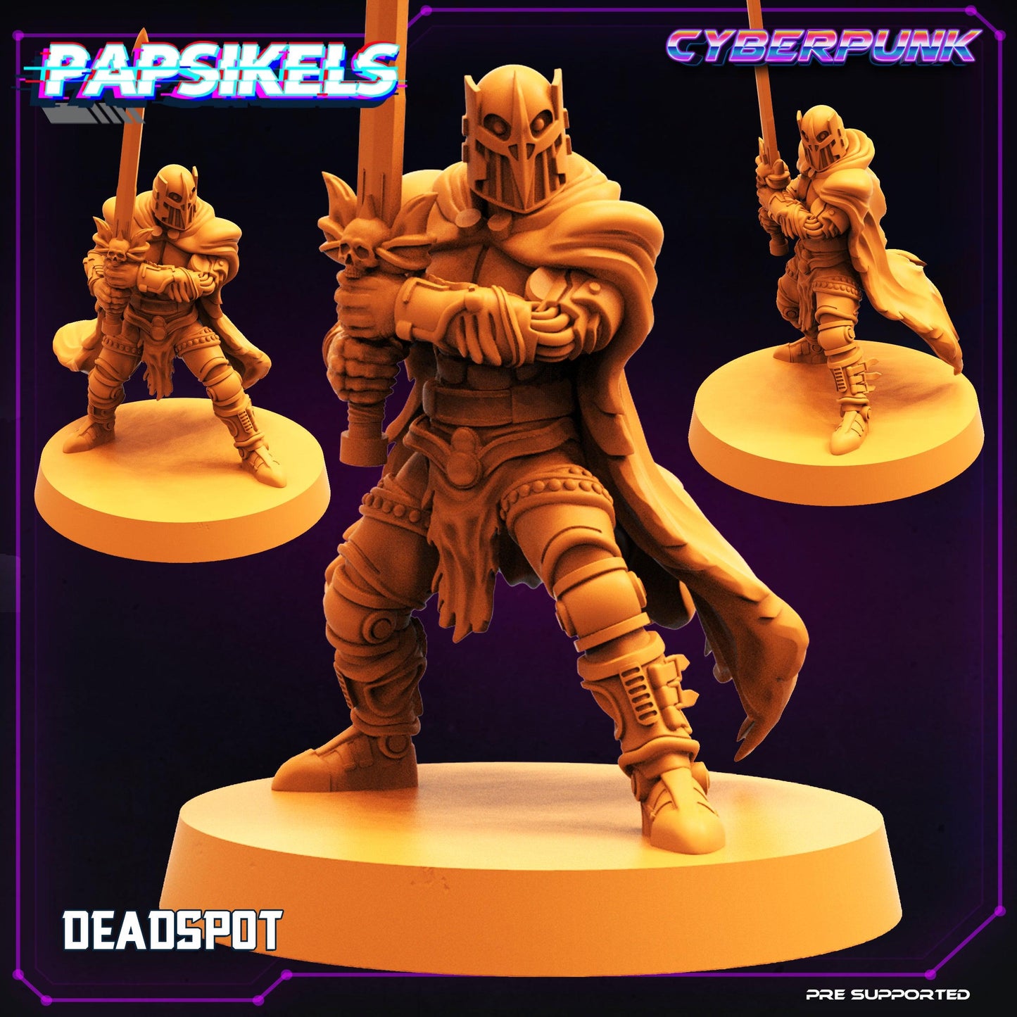 3D Printed Papsikels Cyberpunk Sci-Fi Deadspot - 28mm 32mm - 3D Printing Boss 