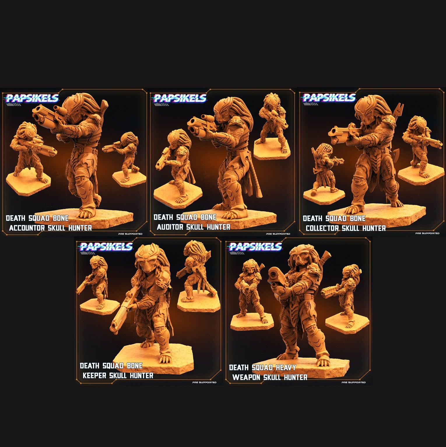 3D Printed Papsikels Cyberpunk Sci-Fi Death Squad Bone Set - 28mm 32mm - 3D Printing Boss 