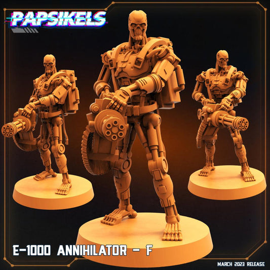 3D Printed Papsikels Cyberpunk  Sci-Fi - E-1000 Annihilator - F - 28mm 32mm - 3D Printing Boss 
