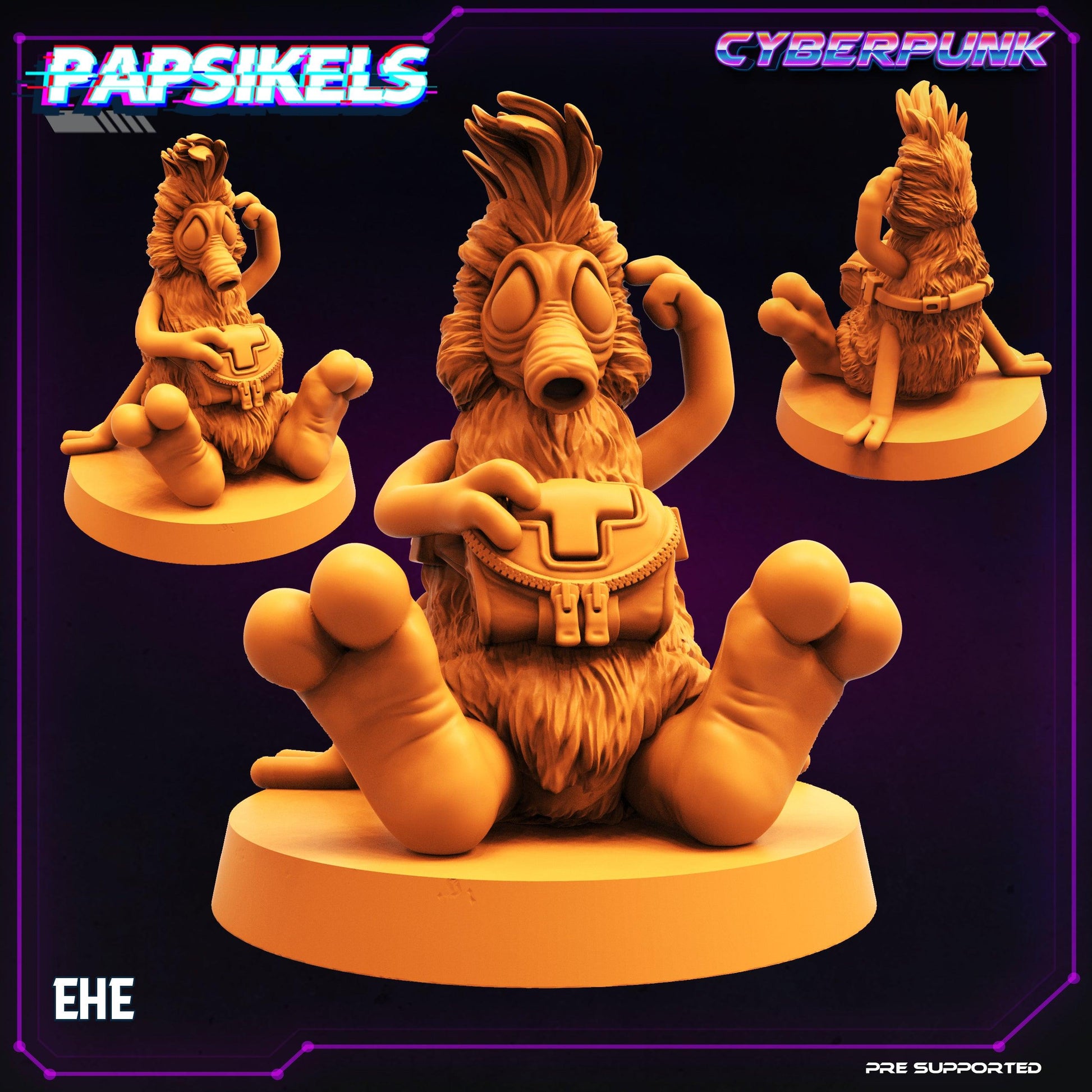 3D Printed Papsikels Cyberpunk Sci-Fi EHE - 28mm 32mm - 3D Printing Boss 
