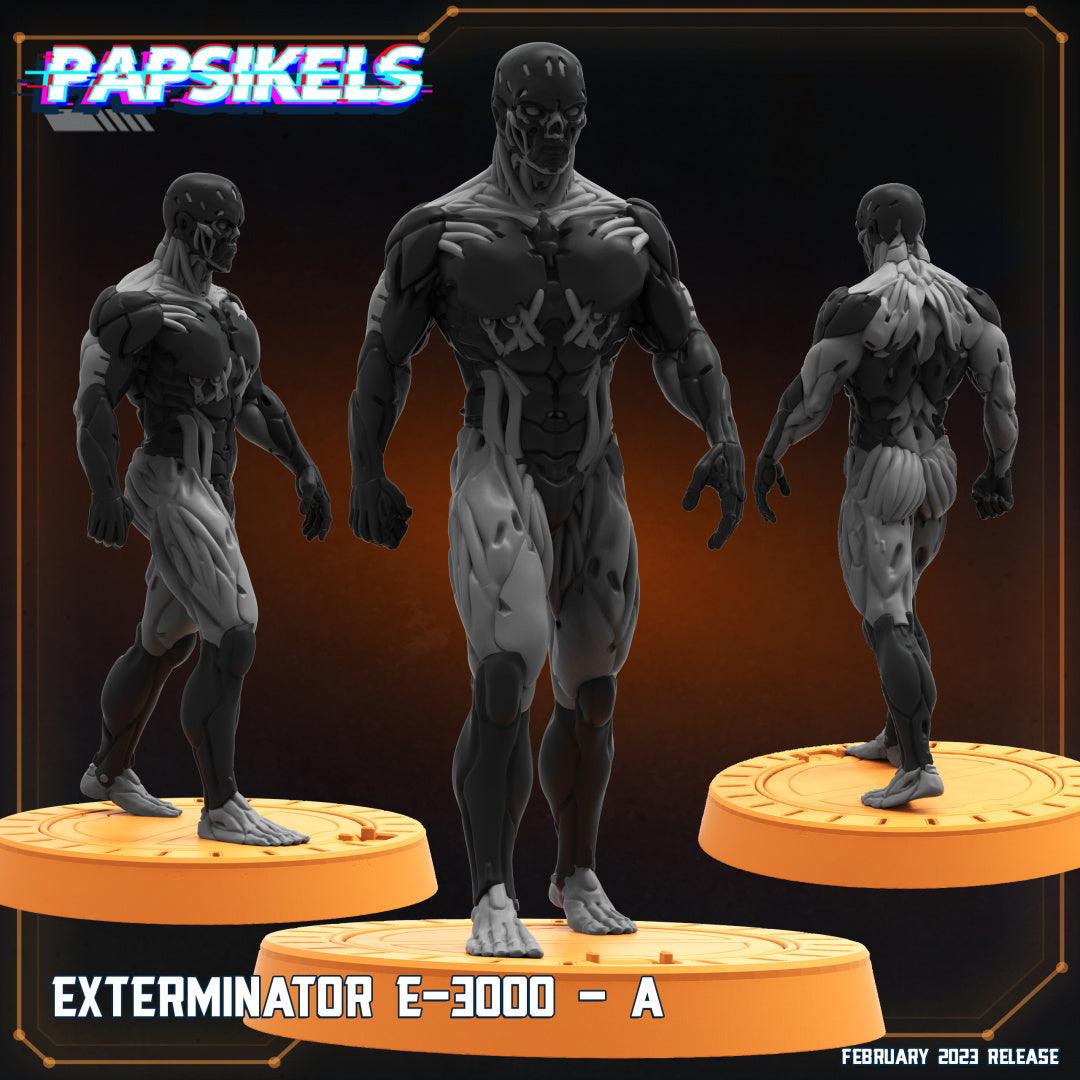 3D Printed Papsikels Cyberpunk  Sci-Fi - Exterminator E-3000 - A - 28mm 32mm - 3D Printing Boss 
