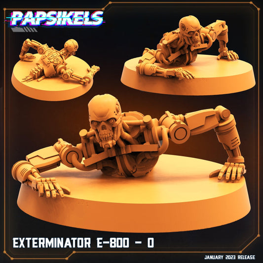 3D Printed Papsikels Cyberpunk  Sci-Fi - Exterminator E 800 O - 28mm 32mm - 3D Printing Boss 