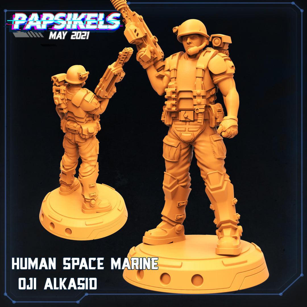 3D Printed Papsikels Cyberpunk Sci-Fi Fireteam Alkasid Set - 28mm 32mm - 3D Printing Boss 