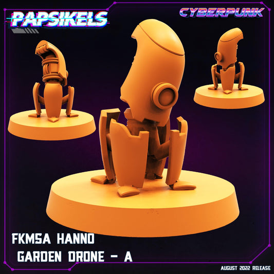 3D Printed Papsikels Cyberpunk Sci-Fi Fkmsa Hanno Drone Set - 28mm 32mm - 3D Printing Boss 