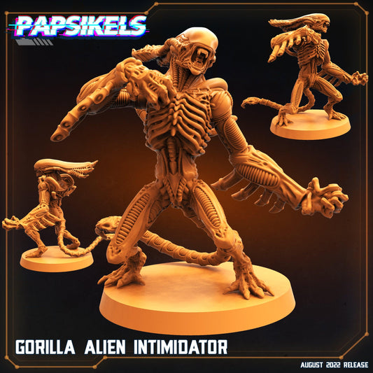 3D Printed Papsikels Cyberpunk Sci-Fi Gorilla Alien Set - 28mm 32mm - 3D Printing Boss 