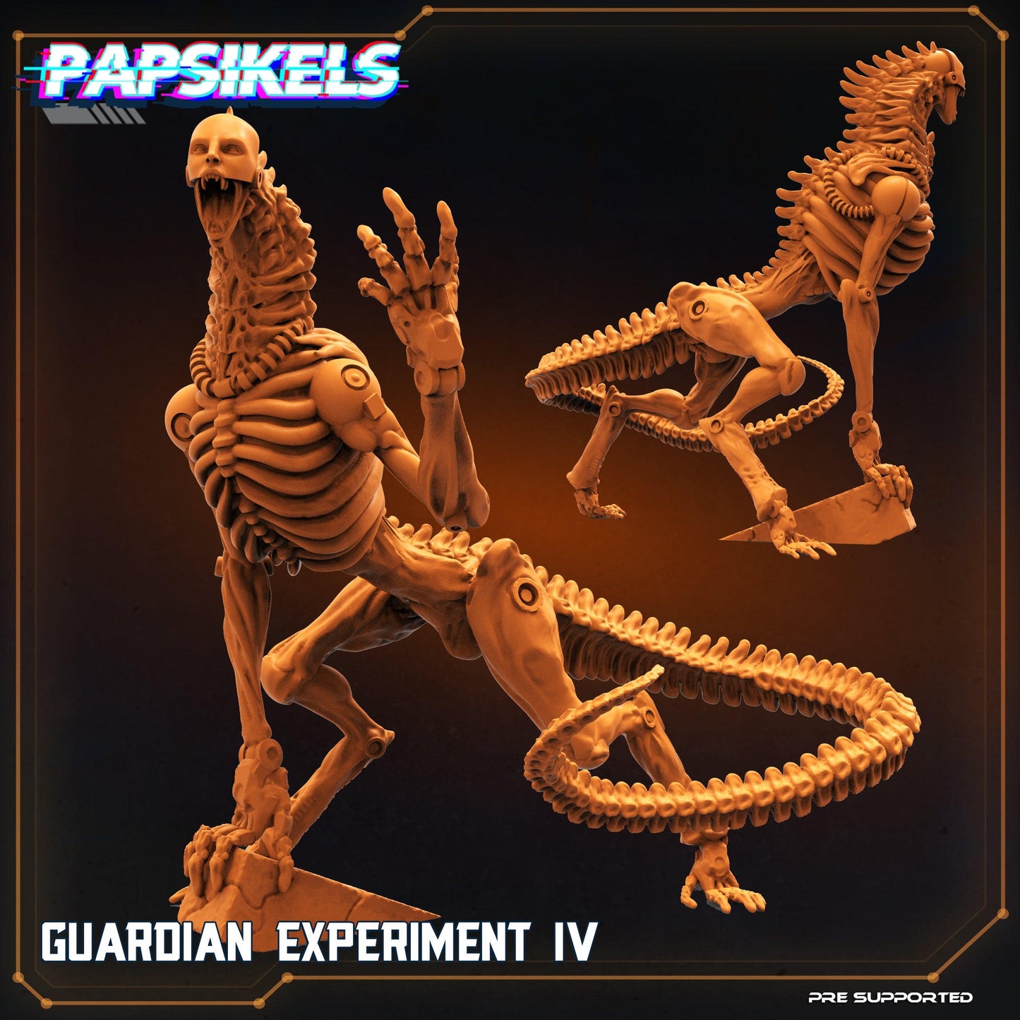 3D Printed Papsikels Cyberpunk Sci-Fi Guardian Experiment Set - 28mm 32mm - 3D Printing Boss 