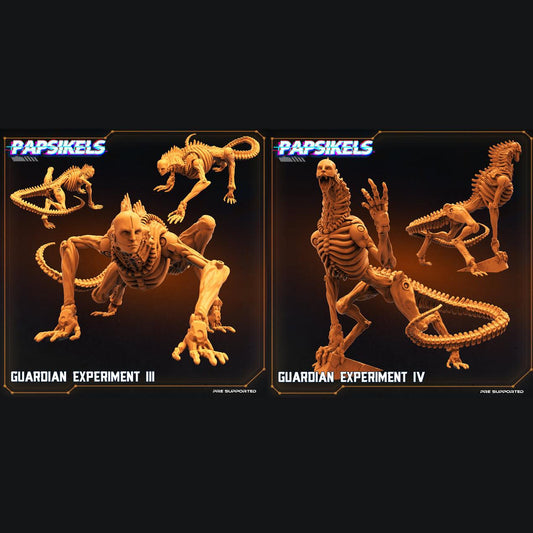 3D Printed Papsikels Cyberpunk Sci-Fi Guardian Experiment Set - 28mm 32mm - 3D Printing Boss 