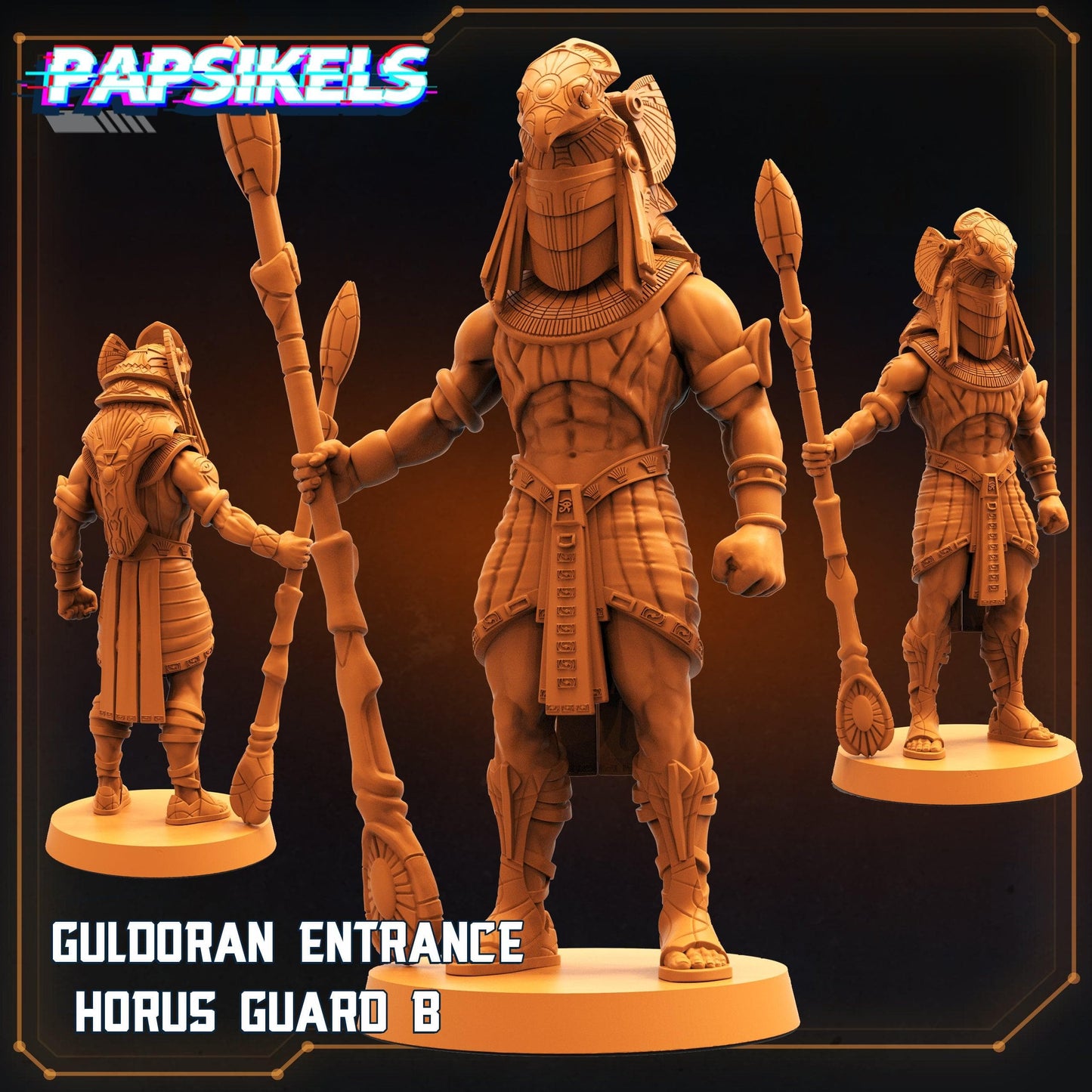 3D Printed Papsikels Cyberpunk Sci-Fi - Guldoran Entrance Guard Set - Star Entrance 28mm 32mm - 3D Printing Boss 