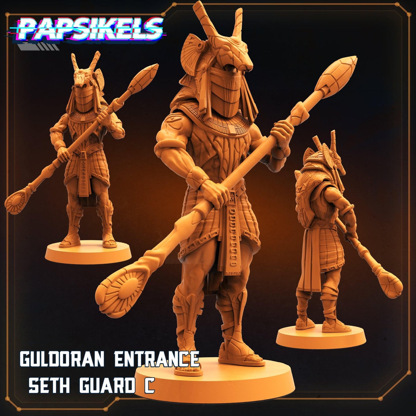 3D Printed Papsikels Cyberpunk Sci-Fi - Guldoran Entrance Guard Set - Star Entrance 28mm 32mm - 3D Printing Boss 