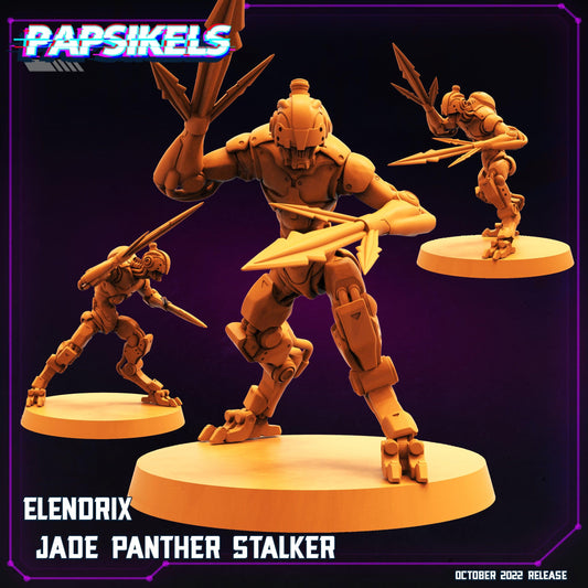 3D Printed Papsikels Cyberpunk Sci-Fi Jade Panther Stalker Set - 28mm 32mm - 3D Printing Boss 