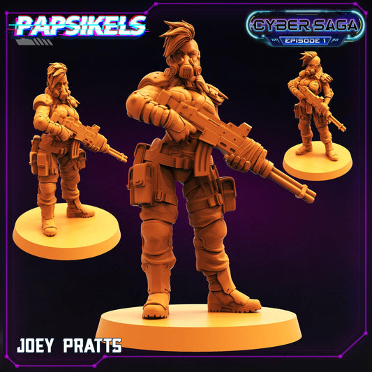 3D Printed Papsikels Cyberpunk Sci-Fi Joey Pratts Cyber Saga - 28mm 32mm - 3D Printing Boss 