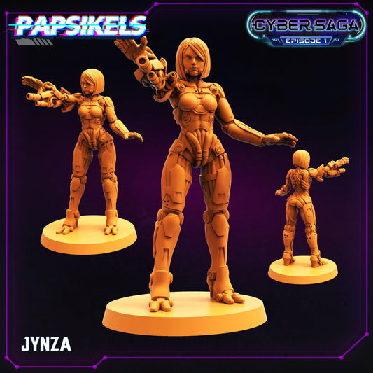 3D Printed Papsikels Cyberpunk Sci-Fi Jynza Cyber Saga - 28mm 32mm - 3D Printing Boss 