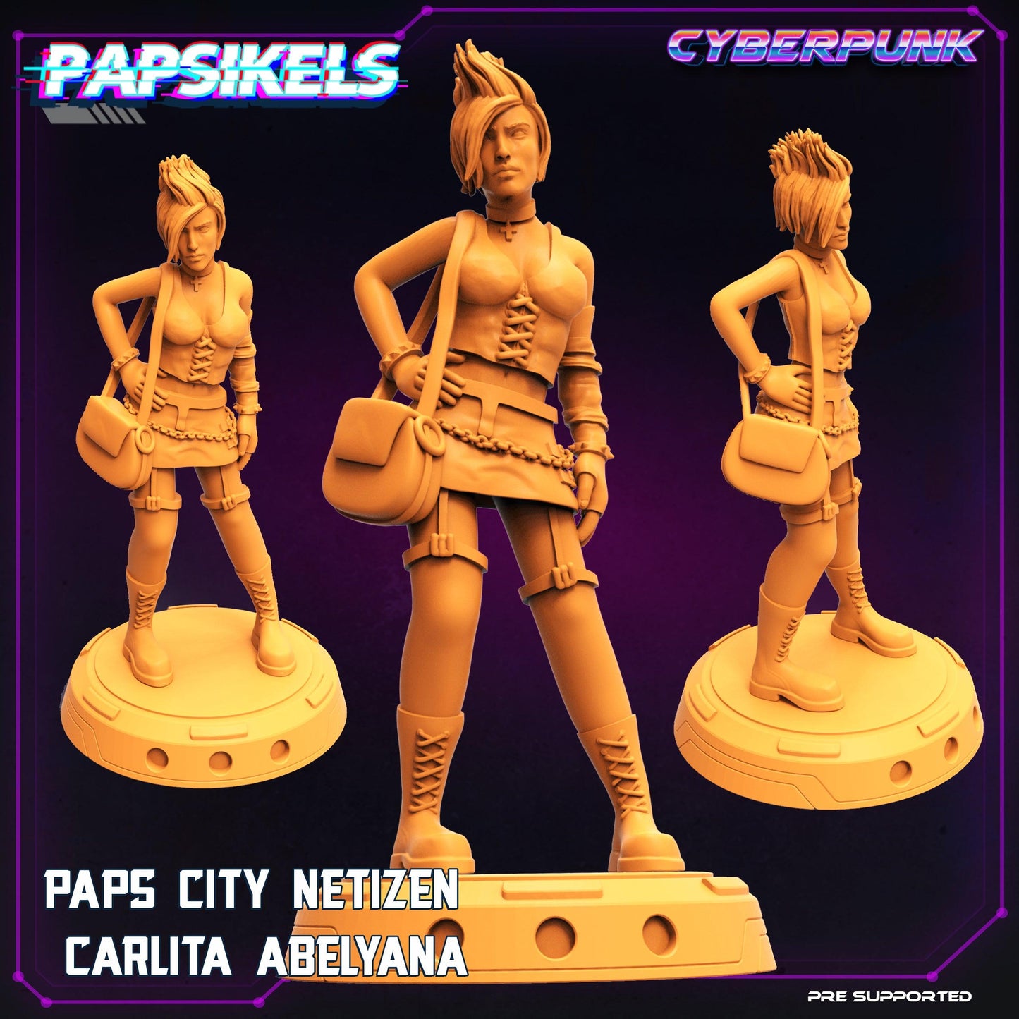 3D Printed Papsikels Cyberpunk Sci-Fi Law Upholders Set - 28mm 32mm - 3D Printing Boss 