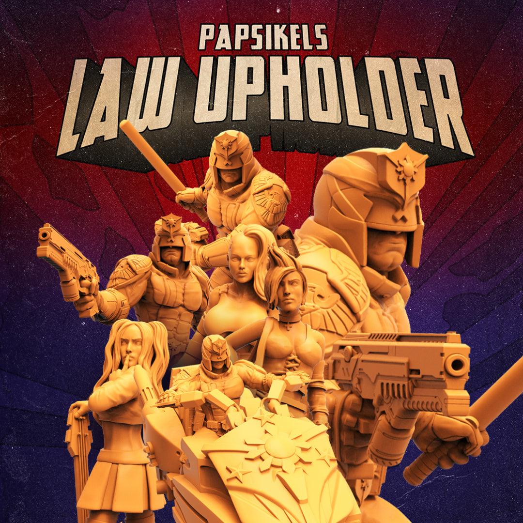 3D Printed Papsikels Cyberpunk Sci-Fi Law Upholders Set - 28mm 32mm - 3D Printing Boss 