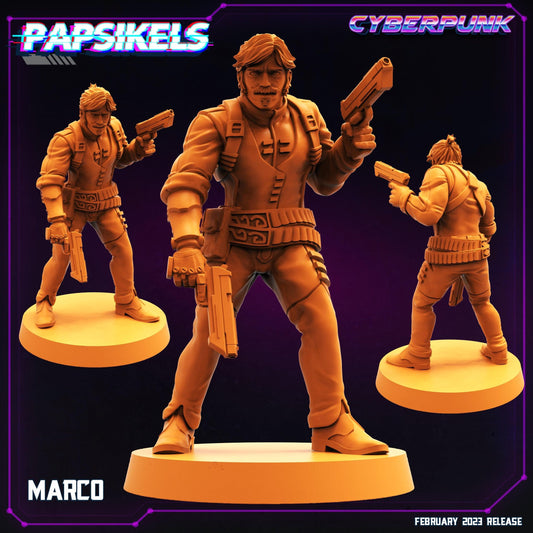 3D Printed Papsikels Cyberpunk  Sci-Fi - Marco - 28mm 32mm - 3D Printing Boss 